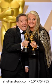 LOS ANGELES, CA - March 4, 2018: Lee Unkrich & Darla K. Anderson At The 90th Academy Awards Awards At The Dolby Theartre, Hollywood