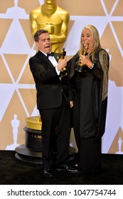 LOS ANGELES, CA - March 4, 2018: Lee Unkrich & Darla K. Anderson At The 90th Academy Awards Awards At The Dolby Theartre, Hollywood