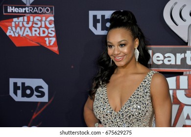 LOS ANGELES, CA - MARCH 5, 2017: Nia Sioux At The 2017 IHeartRadio Music Awards At The Forum, Los Angeles