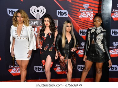 LOS ANGELES, CA - MARCH 5, 2017: Fifth Harmony At The 2017 IHeartRadio Music Awards At The Forum, Los Angeles