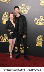 LOS ANGELES, CA - May 07, 2017: Madelaine Petsch & Travis Mills At The 2017 MTV Movie & TV Awards At The Shrine Auditorium