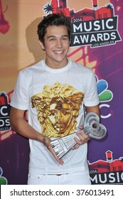 LOS ANGELES, CA - MAY 1, 2014: Austin Mahone At The 2014 IHeartRadio Music Awards At The Shrine Auditorium, Los Angeles.