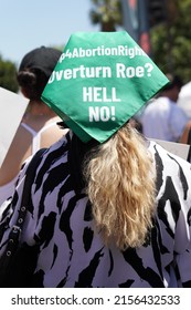 LOS ANGELES, CA - MAY 14: Protestors Gather Outside Los Angeles City Hall To Fight For Women's Rights To Reproductive Healthcare On Saturday, May 14, 2022 In Los Angeles, CA.