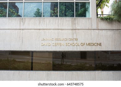 Los Angeles, CA: May 7, 2017:  David Geffen School Of Medicine.  UCLA Is A Public University In Los Angeles.