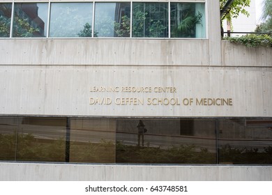 Los Angeles, CA: May 7, 2017:  David Geffen School Of Medicine.  UCLA Is A Public University In Los Angeles.