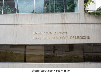 Los Angeles, CA: May 7, 2017:  David Geffen School Of Medicine.  UCLA Is A Public University In Los Angeles.