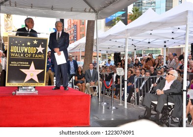 LOS ANGELES, CA. November 06, 2018: Ron Meyer, Michael Douglas & Kirk Douglas At The Hollywood Walk Of Fame Star Ceremony Honoring Actor Michael Douglas.
 