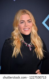 LOS ANGELES, CA. November 11, 2018: Busy Philipps At The E! People's Choice Awards 2018 At Barker Hangar, Santa Monica Airport.
 