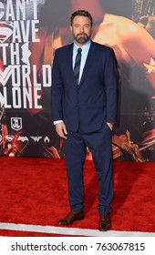 LOS ANGELES, CA - November 13, 2017: Ben Affleck at the world premiere for "Justice League" at The Dolby Theatre, Hollywood