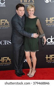 LOS ANGELES, CA - NOVEMBER 14, 2014: Mike Myers & Kelly Tisdale At The 2014 Hollywood Film Awards At The Hollywood Palladium.