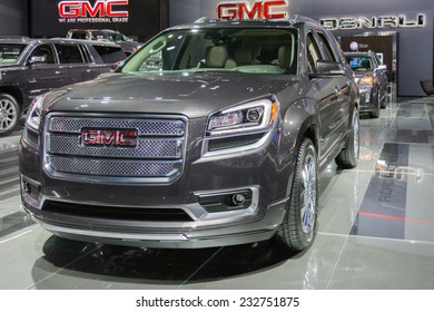 Los Angeles, CA - November 19, 2014: GMC Acadia On Display On Display At The LA Auto Show