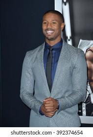 LOS ANGELES, CA - NOVEMBER 19, 2015: Actor Michael B. Jordan At The Premiere Of 