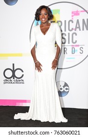 LOS ANGELES, CA - November 19, 2017: Viola Davis At The 2017 American Music Awards At The Microsoft Theatre LA Live