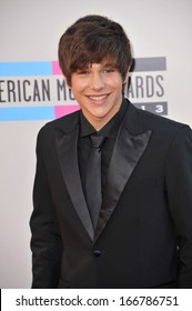 LOS ANGELES, CA - NOVEMBER 24, 2013: Austin Mahone At The 2013 American Music Awards At The Nokia Theatre, LA Live. 