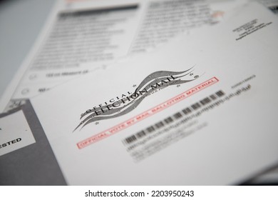 Los Angeles, CA - November 3 2020: California General Election Ballot 