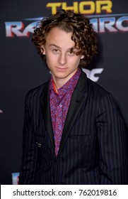 LOS ANGELES, CA - October 10, 2017: Wyatt Oleff At The Premiere For 