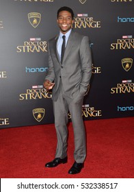 LOS ANGELES, CA. October 20, 2016: Chadwick Boseman at the world premiere of Marvel Studios' "Doctor Strange" at the El Capitan Theatre, Hollywood.