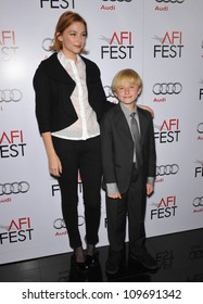 LOS ANGELES, CA - OCTOBER 31, 2009: Haley Bennett & Nathan Gamble At The Premiere Of Their New Movie 