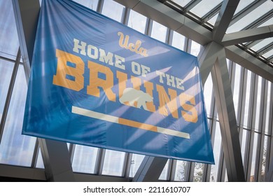 Los Angeles, CA - September 10, 2022: UCLA Bruins Banner On College Campus