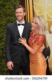 LOS ANGELES, CA - SEPTEMBER 12, 2015: Actress/dancer Julianne Hough & Fiance Brooks Laich At The Creative Arts Emmy Awards 2015 At The Microsoft Theatre LA Live. 