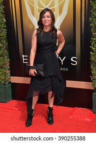 LOS ANGELES, CA - SEPTEMBER 12, 2015: Actress Pamela Adlon At The Creative Arts Emmy Awards 2015 At The Microsoft Theatre LA Live.