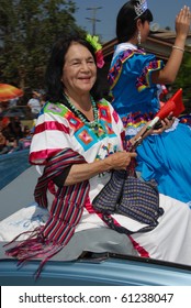 LOS ANGELES, CA- SEPTEMBER 12: Activist Dolores Huerta Participates At The East L.A. Mexican Independence Day Parade, September 12, 2010 In Los Angeles, CA