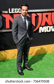 LOS ANGELES, CA - September 16, 2017: Michael Pena at the premiere for "The Lego Ninjago Movie" at the Regency Village Theatre, Westwood
