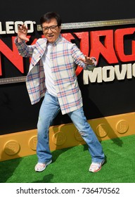 LOS ANGELES, CA - September 16, 2017: Jackie Chan at the premiere for "The Lego Ninjago Movie" at the Regency Village Theatre, Westwood