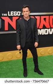 LOS ANGELES, CA - September 16, 2017: Justin Theroux at the premiere for "The Lego Ninjago Movie" at the Regency Village Theatre, Westwood