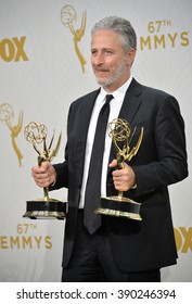 LOS ANGELES, CA - SEPTEMBER 20, 2015: Jon Stewart At The 67th Primetime Emmy Awards At The Microsoft Theatre LA Live.