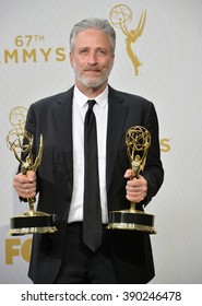 LOS ANGELES, CA - SEPTEMBER 20, 2015: Jon Stewart At The 67th Primetime Emmy Awards At The Microsoft Theatre LA Live.