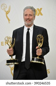 LOS ANGELES, CA - SEPTEMBER 20, 2015: Jon Stewart At The 67th Primetime Emmy Awards At The Microsoft Theatre LA Live.