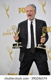 LOS ANGELES, CA - SEPTEMBER 20, 2015: Jon Stewart At The 67th Primetime Emmy Awards At The Microsoft Theatre LA Live.