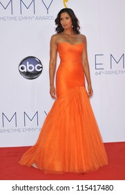 LOS ANGELES, CA - SEPTEMBER 23, 2012: Padma Lakshmi At The 64th Primetime Emmy Awards At The Nokia Theatre LA Live.