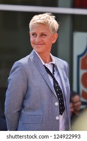 LOS ANGELES, CA - SEPTEMBER 4: Ellen DeGeneres at the Hollywood Walk of Fame Ceremony for Ellen Degeneres at W Hollywood on September 4, 2012 in Los Angeles, CA