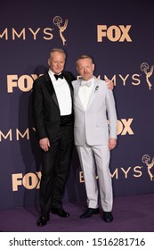 LOS ANGELES, CA / US - SEPTEMBER 22 2019: Stellan Skarsgård (L) And Jared Harris Pose In The Press Room During The 71st Emmy Awards At Microsoft Theater On September 22, 2019