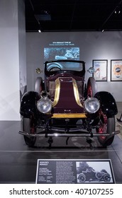 Los Angeles, CA, USA â?? April 16, 2016: One Of A Kind, This 1914 Renault Type EF Was Owned By Roscoe Fatty Arbuckle And Is Part Of The Collection Of Gunner Gudmundson At The Petersen Automotive Museum