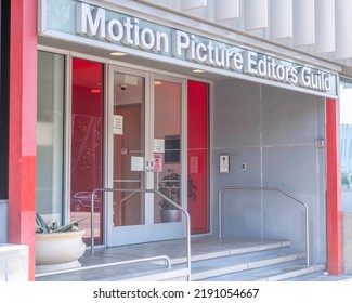 Los Angeles, CA, USA – August 17, 2022: Exterior Of The Motion Picture Editors Guild On Sunset Boulevard In Los Angeles, CA.