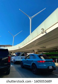 LOS ANGELES, CA, USA - DEC 2, 2019: Disney Land Bus California Adventure
