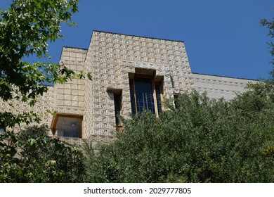 Los Angeles, CA USA - The Ennnis House Designed By Architect Frank Lloyd Wright Is A California Historical Landmark