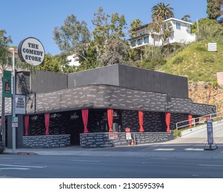 Los Angeles, CA, USA - February 28, 2022: Exterior Of The Comedy Store Comedy Club On Sunset Boulevard In Los Angeles, CA.