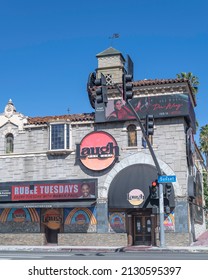 Los Angeles, CA, USA - February 28, 2022: Exterior Of The Famous Laugh Factory Comedy Club On Sunset Boulevard In Los Angeles, CA.