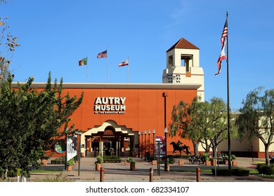 Los Angeles, CA / USA - Jan. 8, 2017: Entrance To The Gene Autry Museum Of The American West In Griffith Park