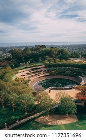 Los Angeles, CA USA May 2018: The Getty Museum. Garden. Editorial Only.