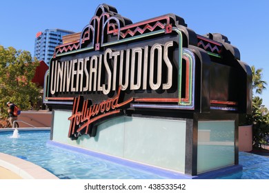 Los Angeles, CA, USA - November 22, 2015: Universal Studios Hollywood, The Entertainment Capital Of LA, Is The First Film Studio And Theme Park Of Universal Studios Theme Parks Across The World.