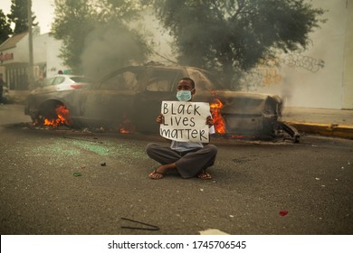 Los Angeles, CA / USA - Saturday, May, 30th: 
BLM ( Black Lives Matter ) Protests Against Injustice And Police Brutality Against POC, Fairfax Ave.