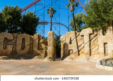 Los Angeles - California - 06-08-2010: Goliath at Six Flags magic mountain