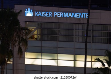 Los Angeles, California - August 21, 2020: A Kaiser Permanente Hospital In Downtown Los Angeles.