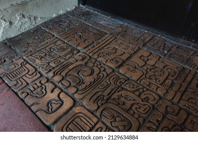 Los Angeles, California - August 21, 2020: The Mayan Theater Sidewalk Entrance In Downtown Los Angeles.