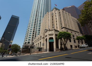 Los Angeles, California - August 21, 2020: The Southern California Edison Building, Built 1931 In Art Deco.